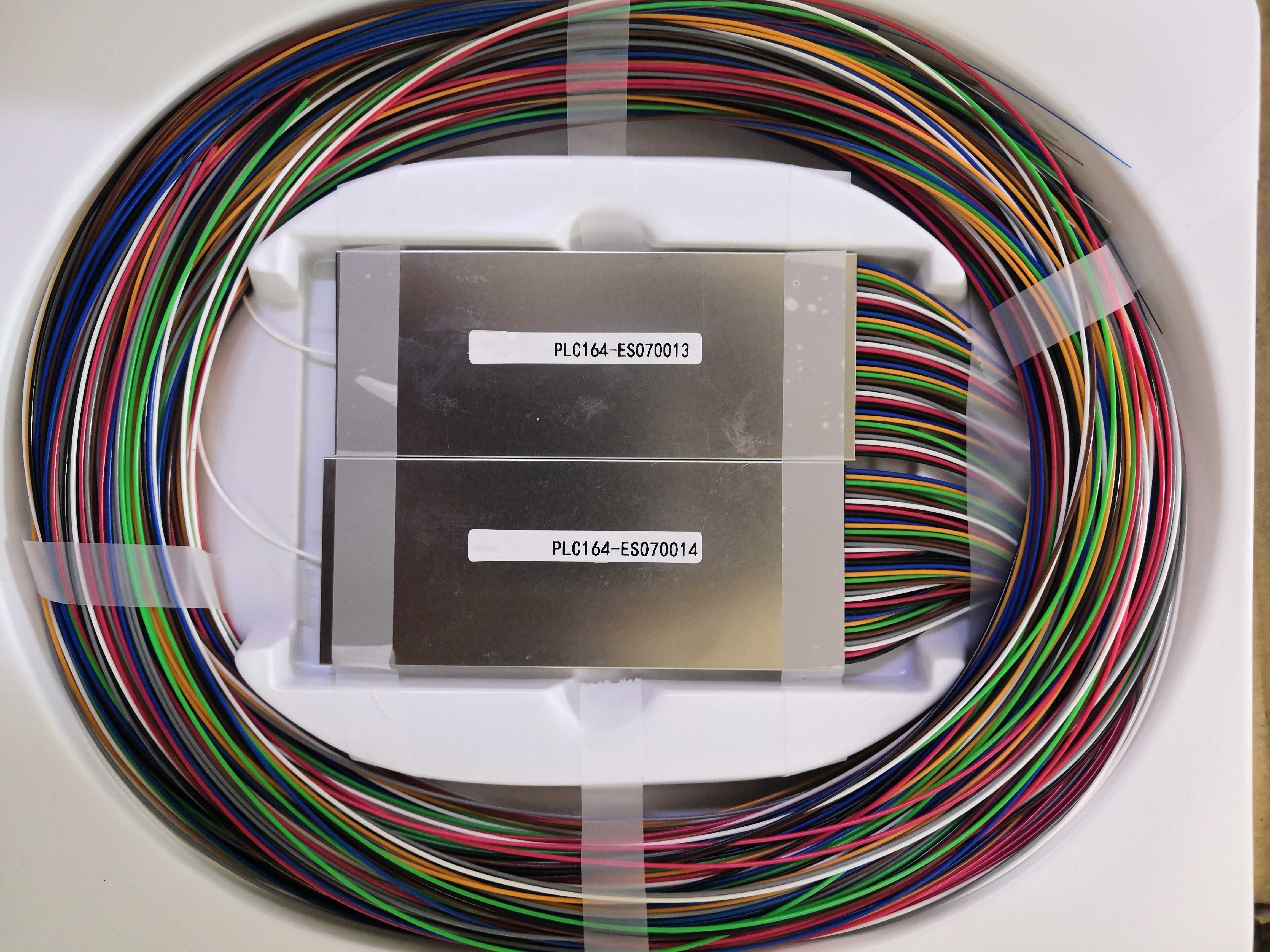 plug-in type optical fiber PLC splitter 1:2 1:4 1:8 1:16 1:32 1:64 with adaptor